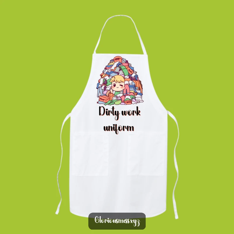 Funny Laundry Duty Apron: Knowing Wink Chef, Great Funny Gift!