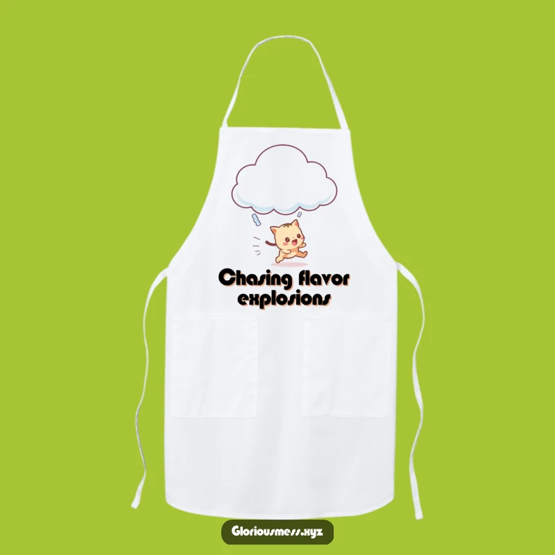 Funny Cloud Chaser Apron: Cook Up Some Fun on the Fly