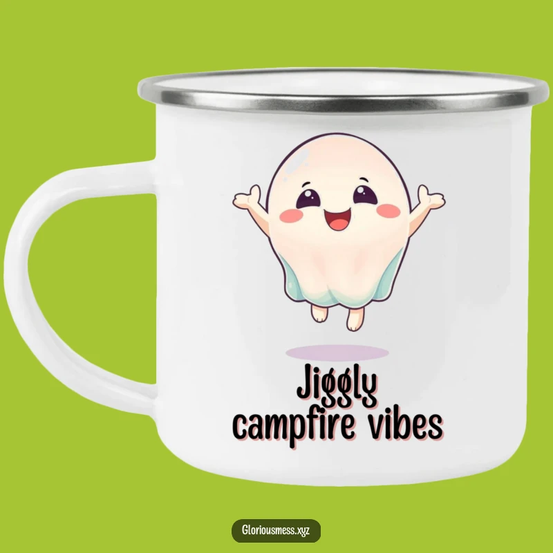 Funny Bouncing Jelly Camping Mug: happy sips for outdoor joy
