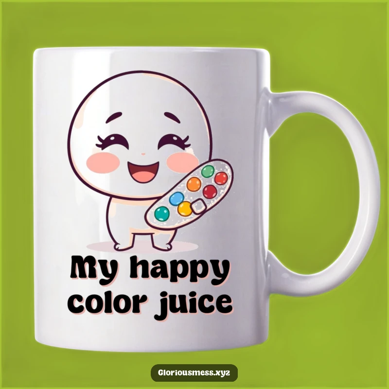 Funny Paint Palette Mug: A Cheerful Artist's Companion, Perfect Funny Gift Idea