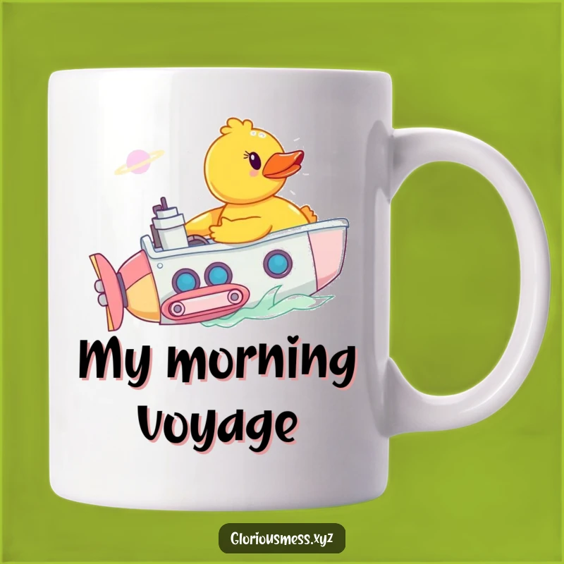 Funny Rubber Duck Sub Mug: Bathtub Nebula, Hilarious Bath Time Gift for Kids