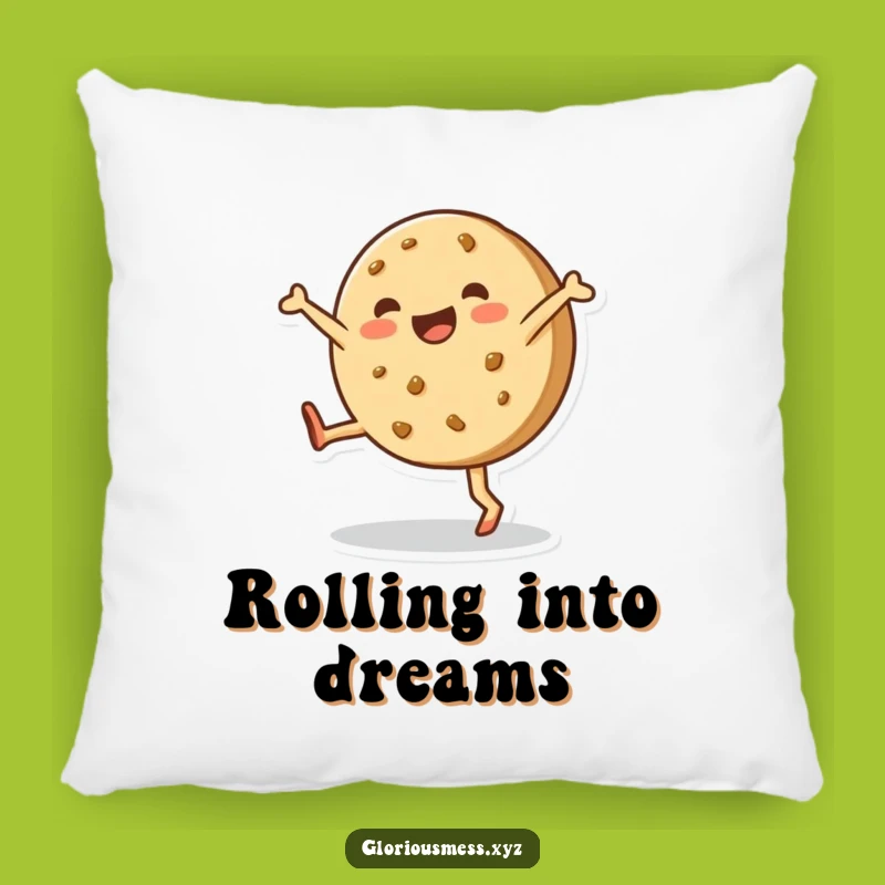 Funny Cookie Cartwheel Pillow - Cozy Comfort & Sweet Dreams Gift