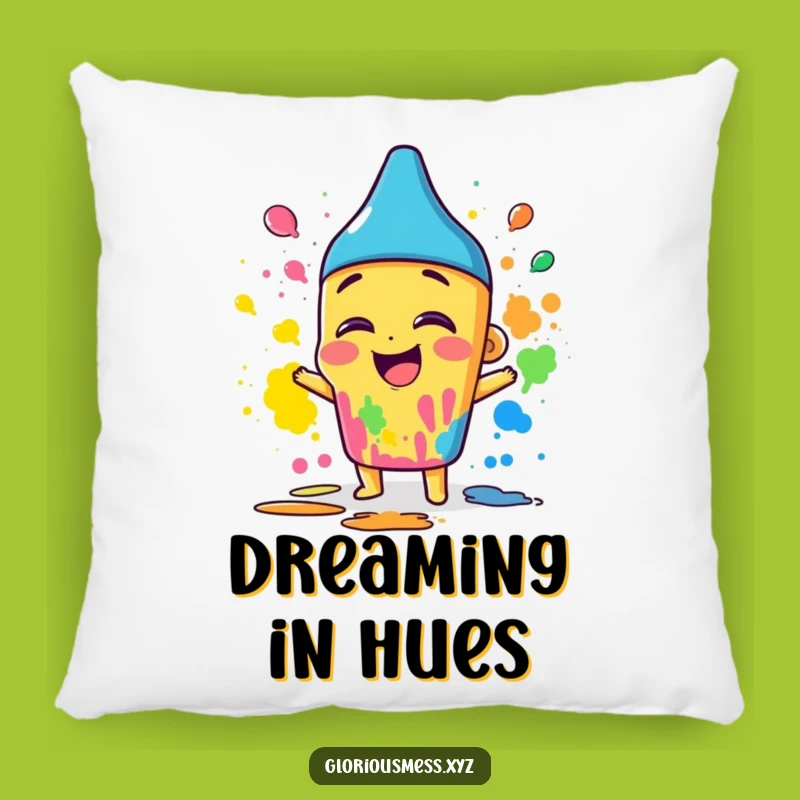 Funny Crayon Color Pillow - Cozy Comfort & Artistic Gift