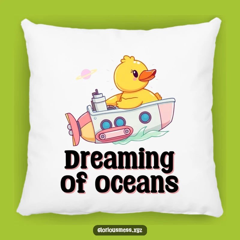 Funny Rubber Duck Sub Pillow: Cuddle Up with Comedic, Aquatic Softness