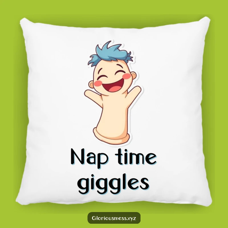 Funny Sock Puppet Pillow: Comfy & Hilarious Laughter Decor!
