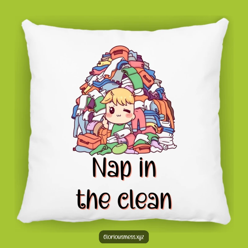 Funny Laundry Pillow: Knowing Wink Comfort, Perfect Funny Gift!