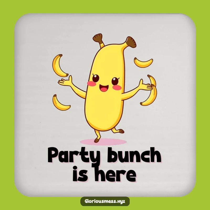 Funny Banana Coasters: Protect Surfaces, Juggling Art, Ideal Funny Gift Set