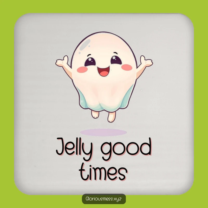 Funny Bouncing Jelly Coaster: protect surfaces with happy bounce