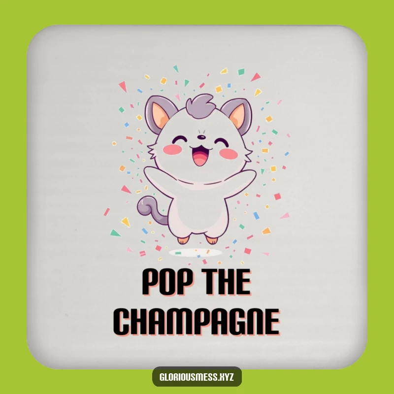 Funny Confetti Creature Coasters: Protect Surfaces with This Joyful Explosion