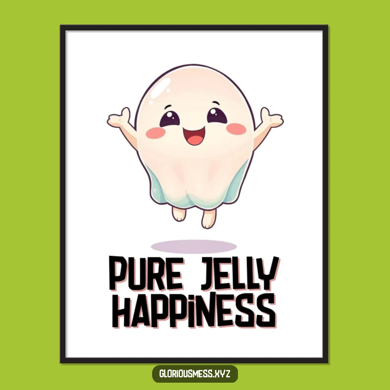 Funny Bouncing Jelly Poster: brighten your space with pure joy
