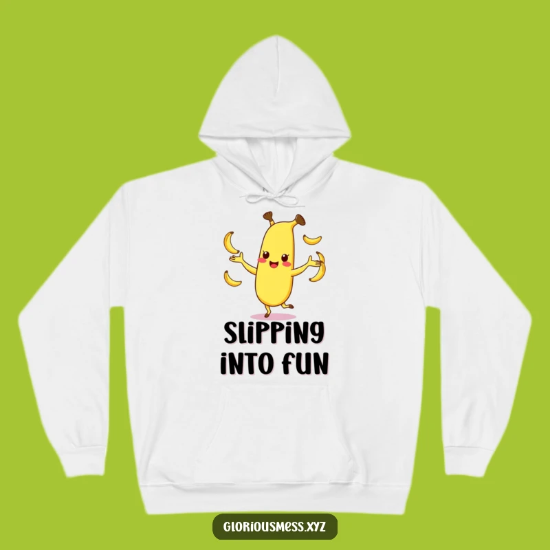 Funny Banana Hoodie: Cozy Juggling Fun, Happy Design, Perfect Funny Gift