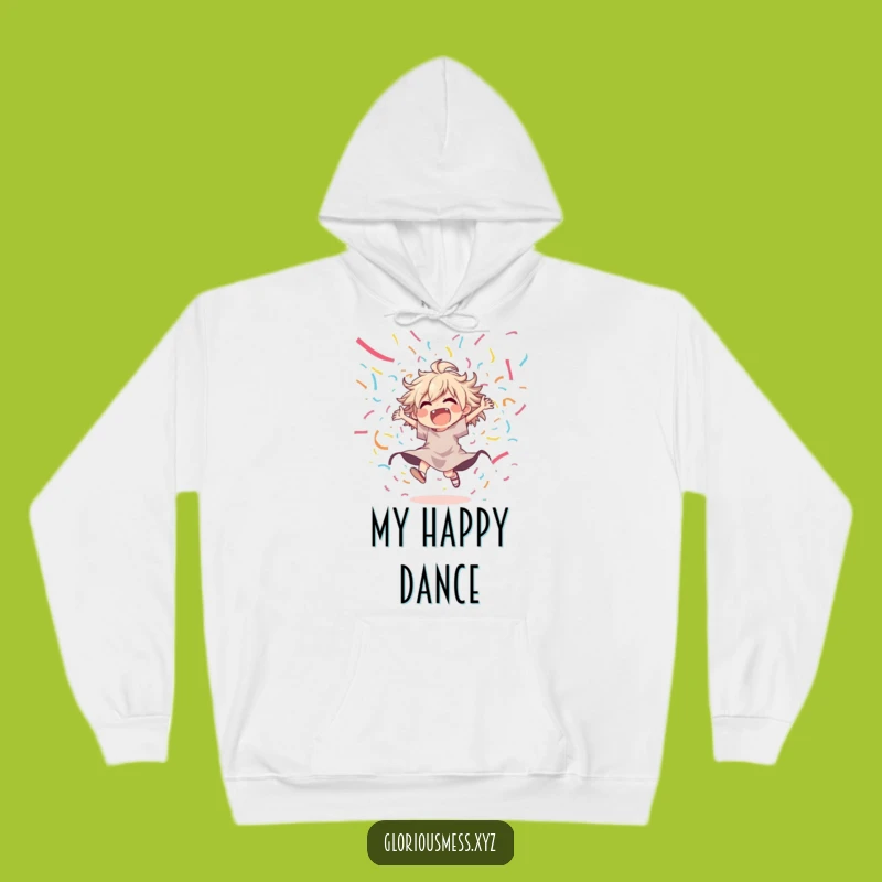 Funny Party Hoodie: Cozy up with a character's wild celebration, a warm gift