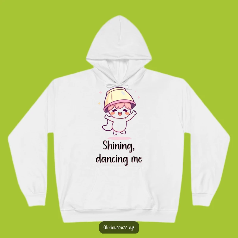 Funny Celebration Hoodie: Lampshade Dancer Character - Cozy & Festive Fun!