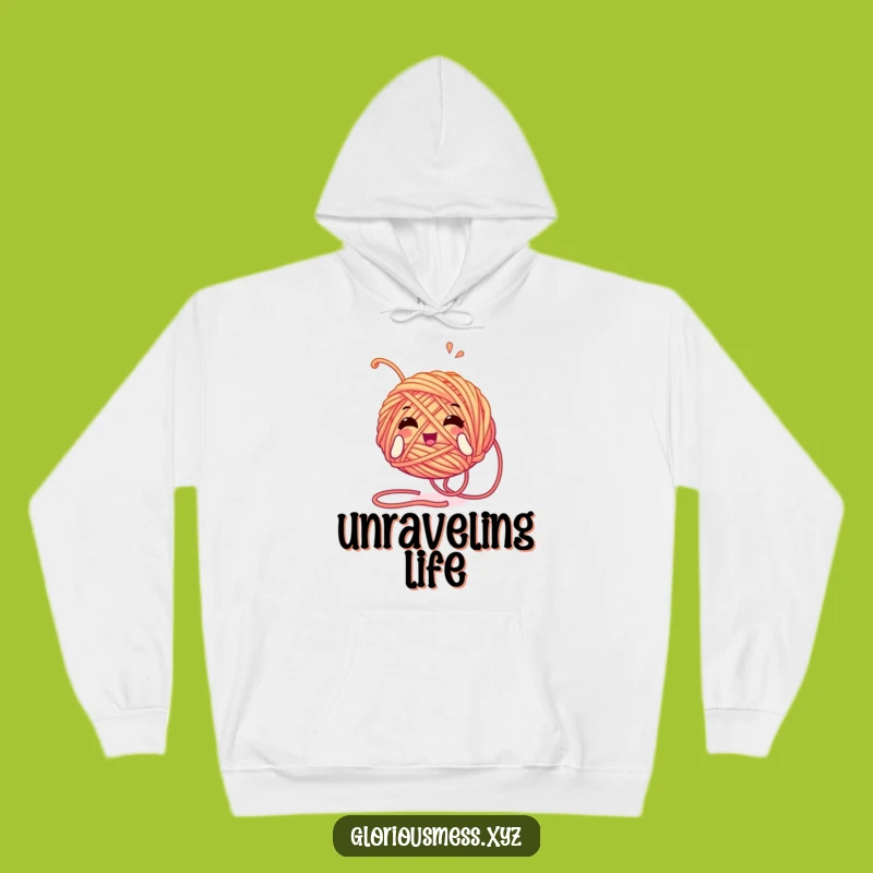 Funny Yarn Ball Hoodie: Cozy Tangled Character - Warm Funny Gift!