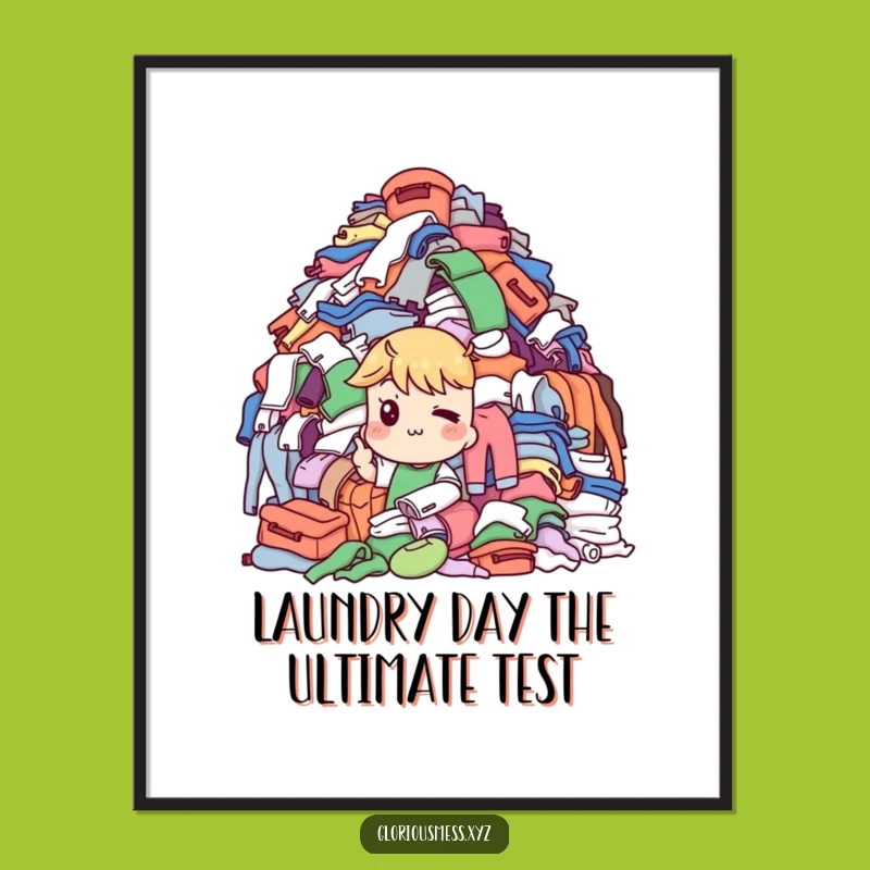 Free Printable Wall Art: Laundry Mountain Wink, Humorous Home Decor
