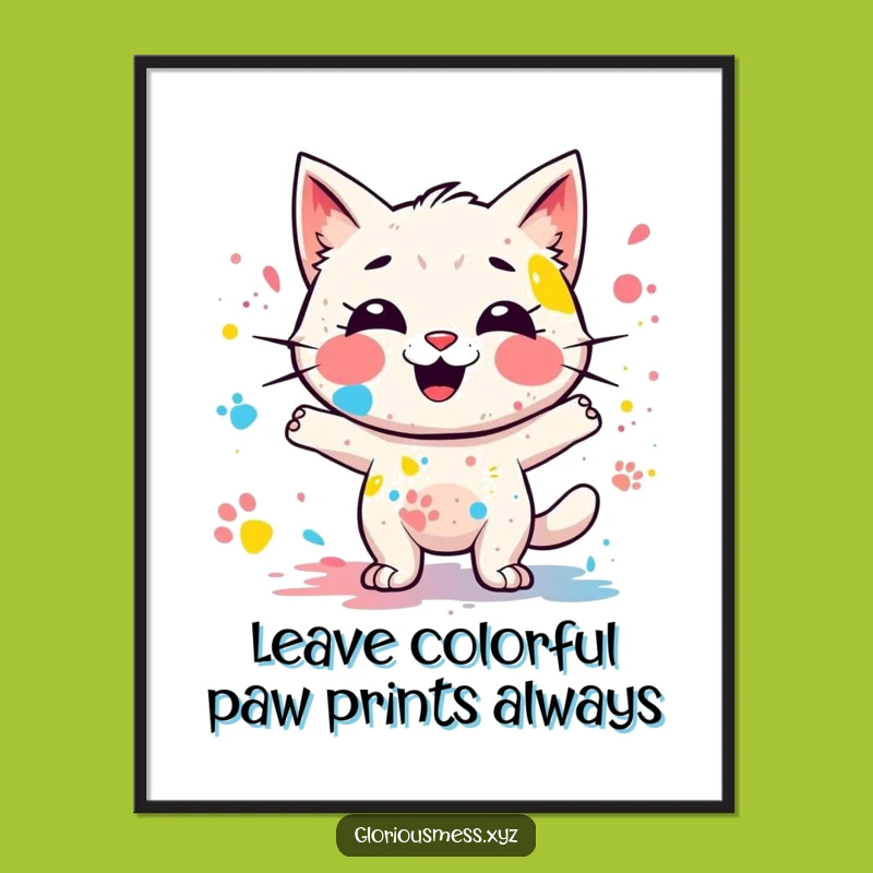 Messy Paint Splatter Wall Art Free Printable Downloadable for Creative Spaces