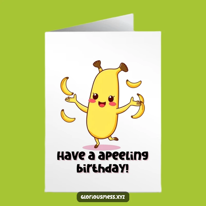 Funny Banana Birthday Card Free Printable Juggling Fun for Celebrations