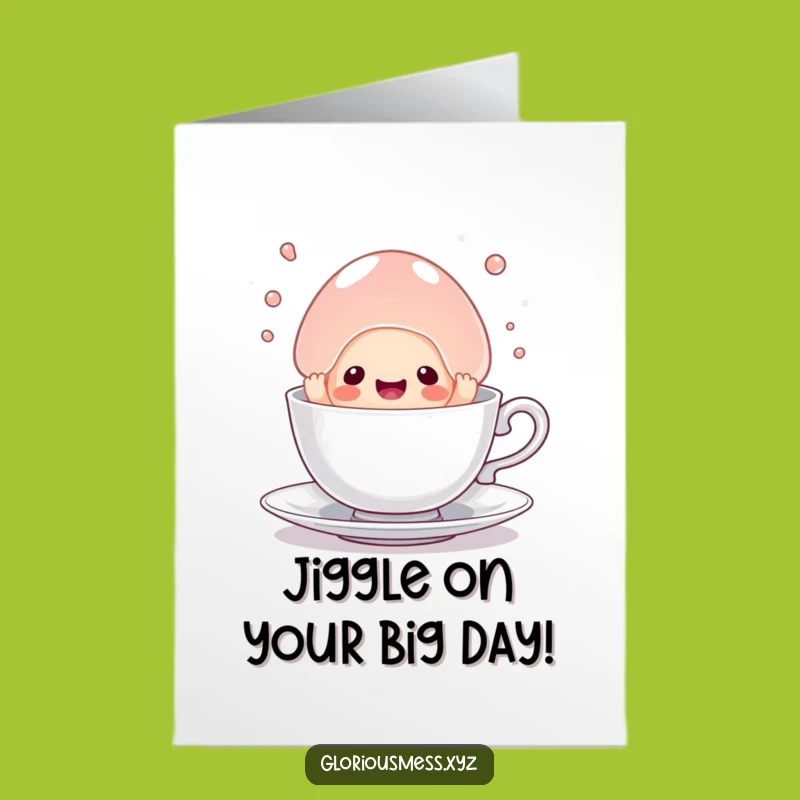 Free Printable Birthday Card: Jelly Escape, Funny Wobbly Downloadable Gift