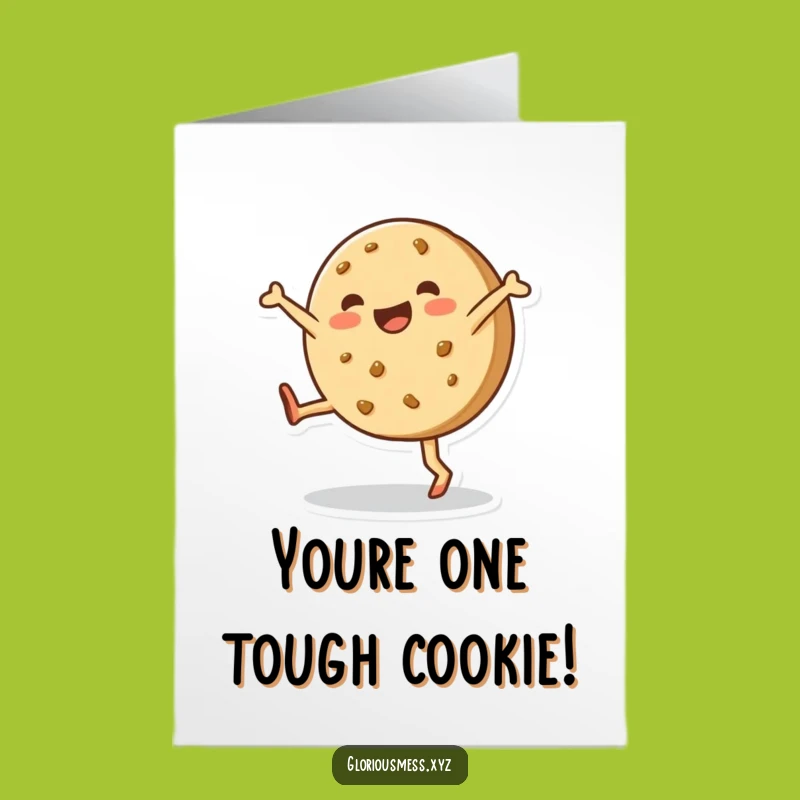 Free Printable Congrats Card: Cookie Cartwheel - Downloadable Greeting for Sweet Success!