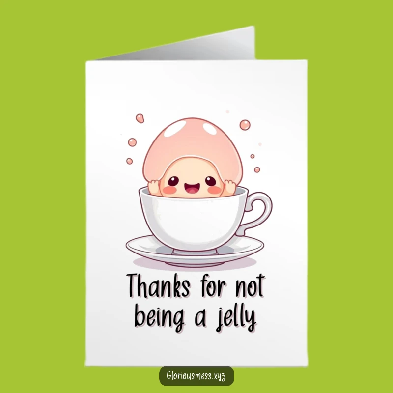 Free Printable Thank You Card: Jelly's Gratitude, Sweet Downloadable Dessert Gift