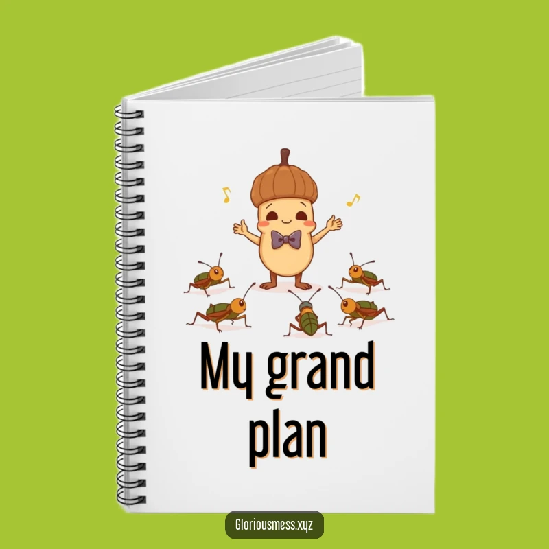 Funny Acorn Conductor Notebook: Jot Down Ideas with Hilarious, Nature-Themed Flair