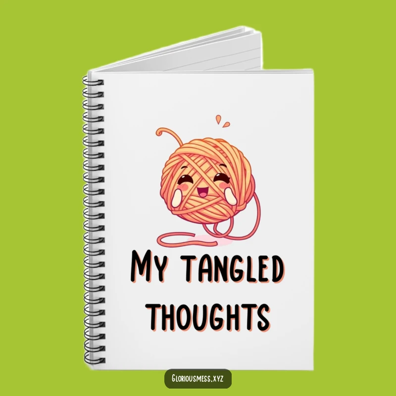 Funny Yarn Ball Notebook: Tangled Character Journal - Write Funny Gift!
