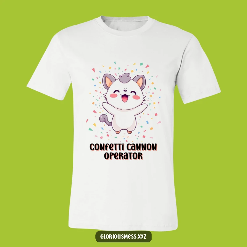 Funny Confetti Creature T-Shirt: Wear Your Delight in This Joyful Explosion Tee