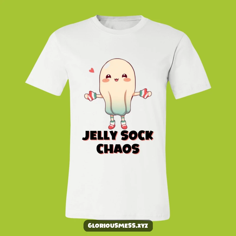 Funny Jelly Sock Juggling T-Shirt: Hilarious Laundry Day Tee!