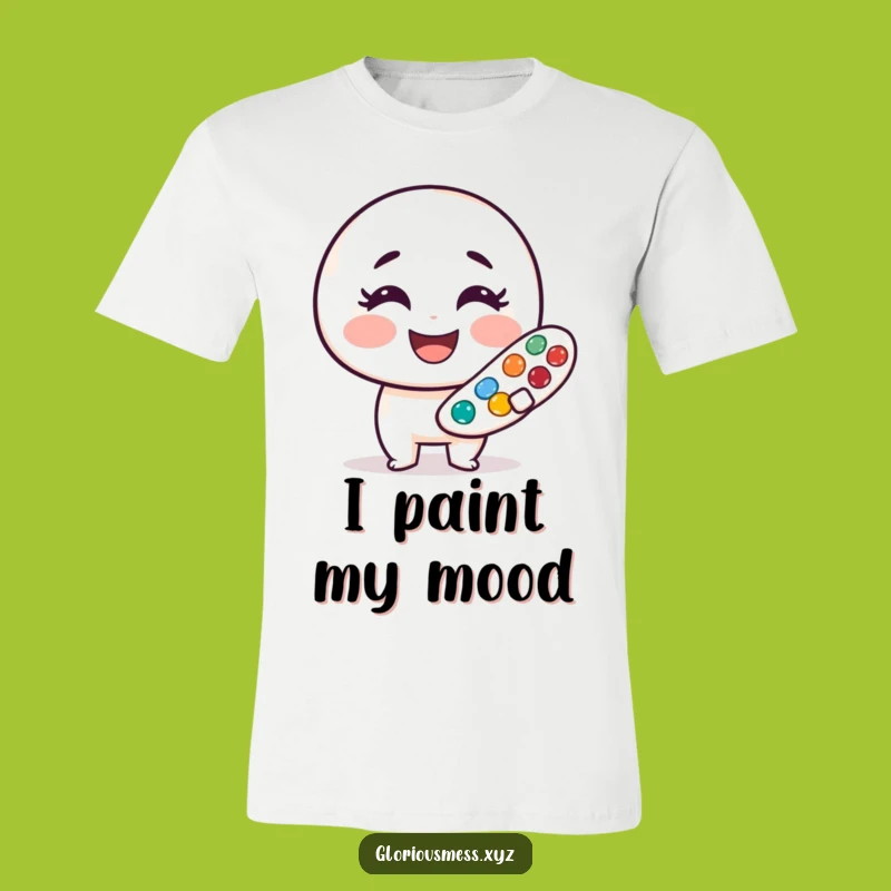 Funny Paint Palette T-Shirt: Wearable Art, Cheerful & Comical, Ideal Funny Gift