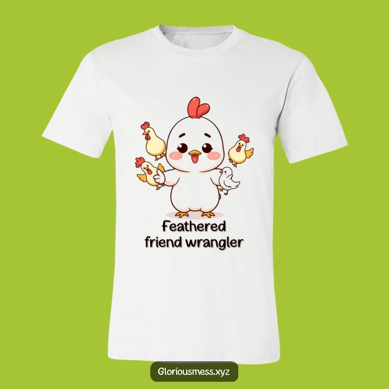 Funny Rubber Chicken Tee: Ink-Splattered Juggler, Ideal Funny Gift!