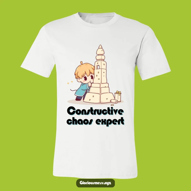 Funny Sculpture Fail T-Shirt: Wear Your Building Blunders with Pride