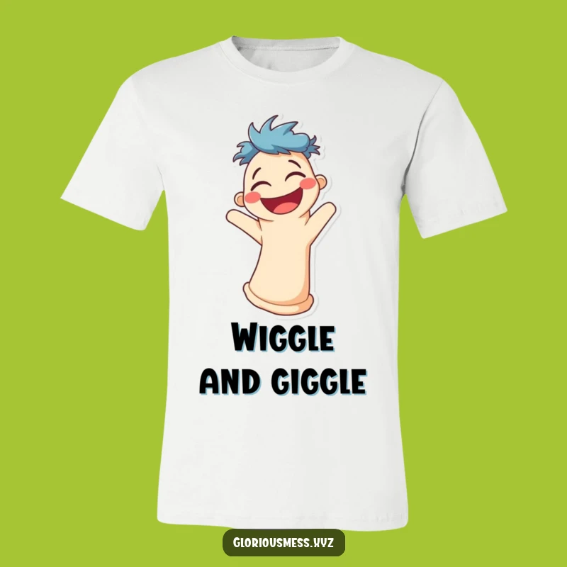 Funny Sock Puppet Giggle T-Shirt: Hilarious Comedy Tee!