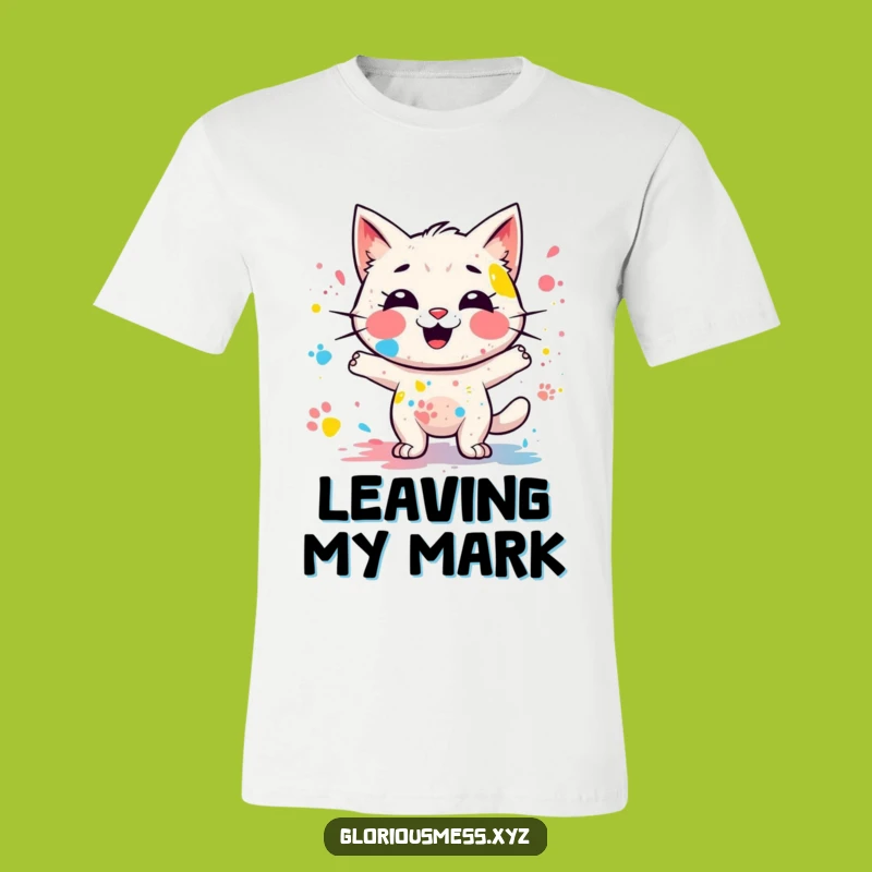 Funny Paint Splatter T-Shirt: Messy Fun, Giggling Character, Ideal Funny Gift