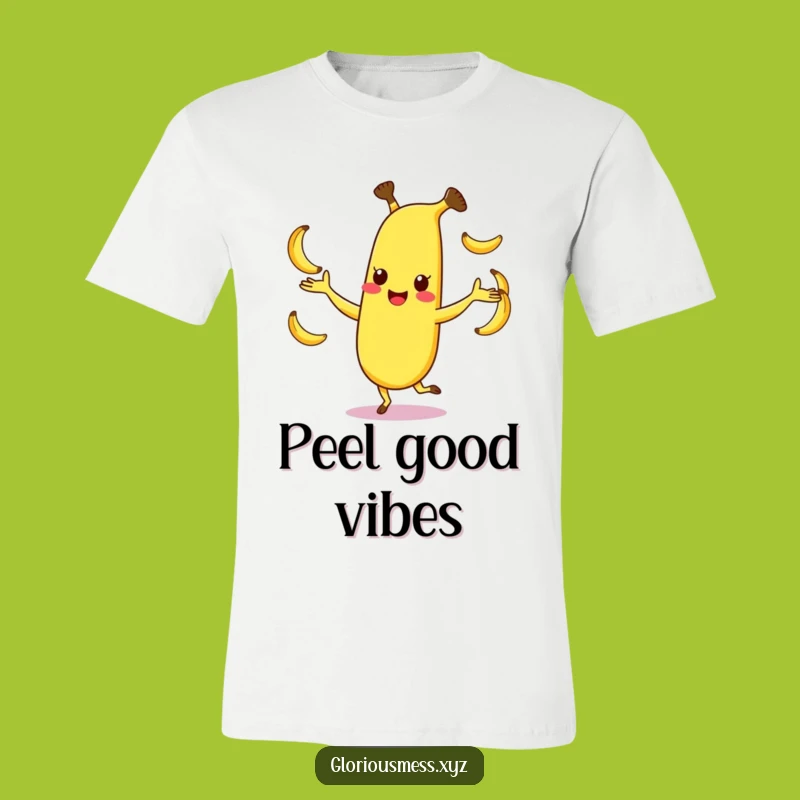 Funny Banana T-Shirt: Juggling Comedy, Happy Character, Ideal Funny Gift