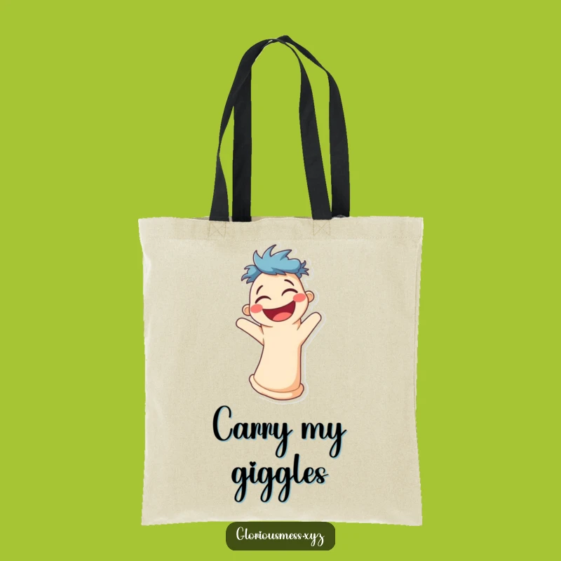 Funny Sock Puppet Laughter Tote: Carry Your Comedy!