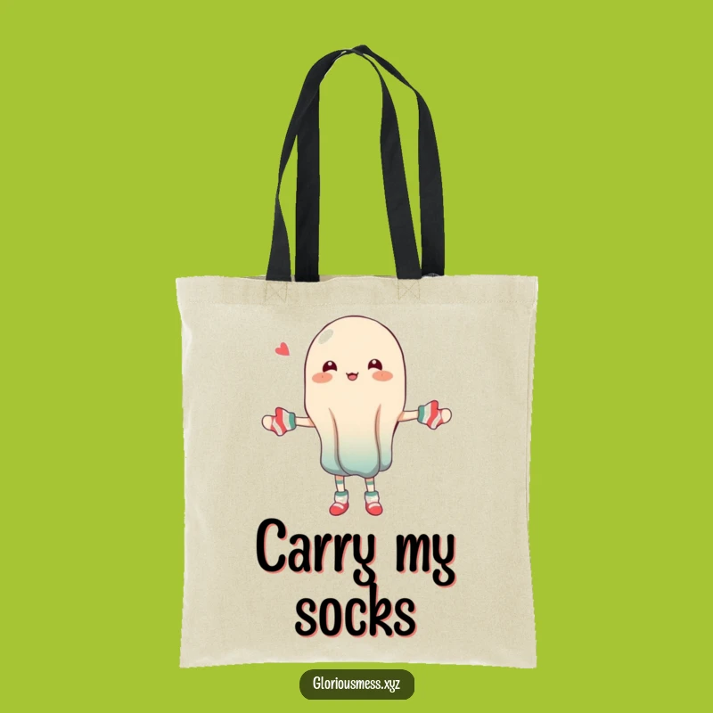 Funny Jelly Sock Juggling Tote: Carry Your Laundry Laughs!