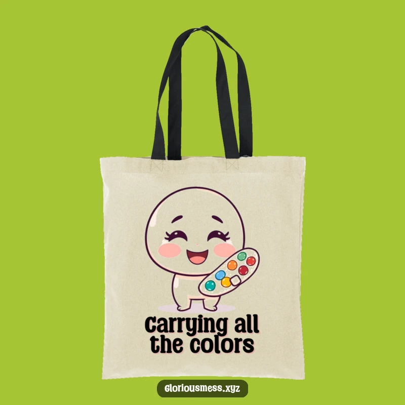Funny Paint Palette Tote Bag: Carry Your Art, Cheerful Style, Essential Funny Gift