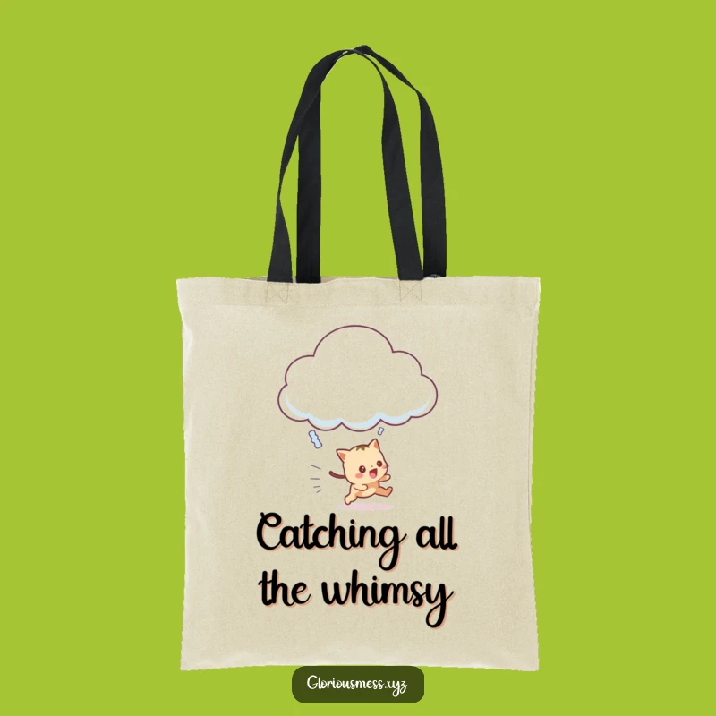 Funny Cloud Chaser Tote Bag: Carry Your Dreams and Your Stuff