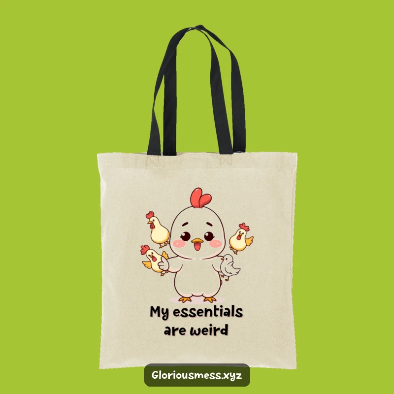 Funny Juggling Bag: Ink-Splattered Chickens, Great Funny Gift!